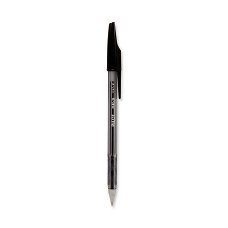 Pilot Pilot, BETTER STICK BALLPOINT PEN, FINE 0.7MM, BLACK INK, SMOKE BARREL, DOZEN 35011